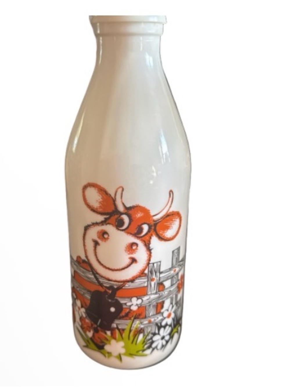 Vintage Egiza Milk Bottle bottle  farmhouse cow